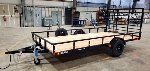 BUILT 7x14 single-axle utility trailer — view 1