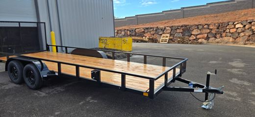 BUILT 7x16 tandem-axle utility trailer — view 1